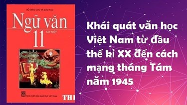 Ngữ văn lớp 11: Ôn tập văn học Việt Nam từ đầu thế kỷ 20 (tiếp theo)